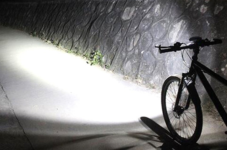 USB Rechargeable Bicycle Light Mountain Light White Light Front Light Strong Torch