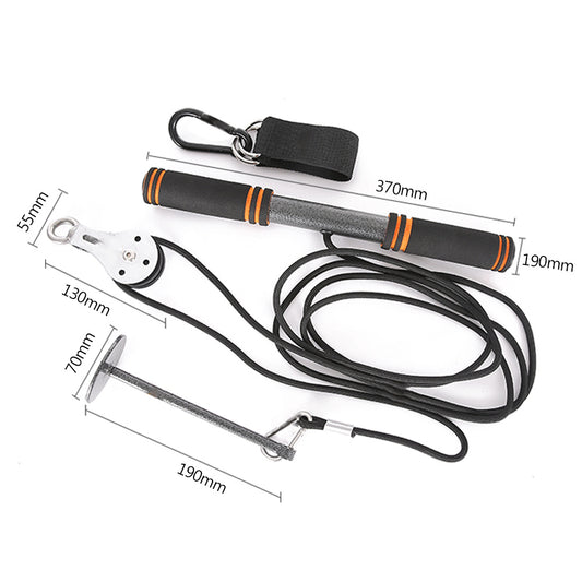 Rope Wrist Roller Forearm Home Workout