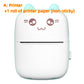 Mini Printer Portable Mini Bluetooth WiFi New Wrong Printer Mobile Phone Photo