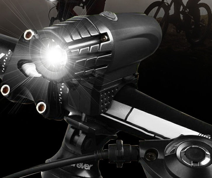 USB Rechargeable Bicycle Light Mountain Light White Light Front Light Strong Torch