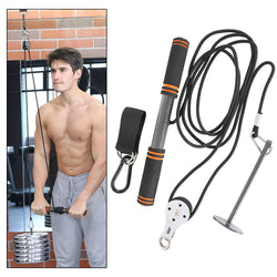 Rope Wrist Roller Forearm Home Workout