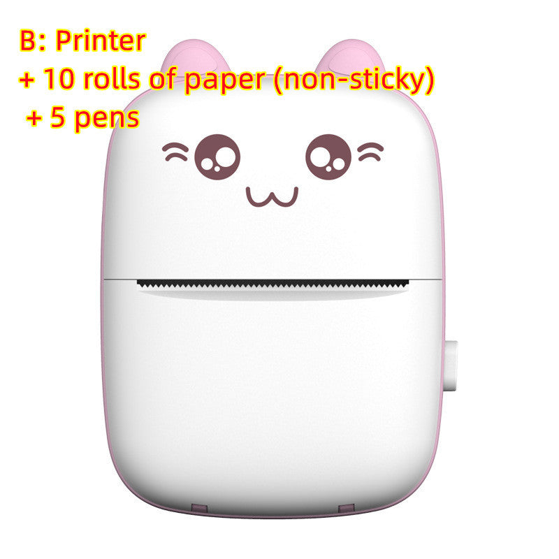 Mini Printer Portable Mini Bluetooth WiFi New Wrong Printer Mobile Phone Photo