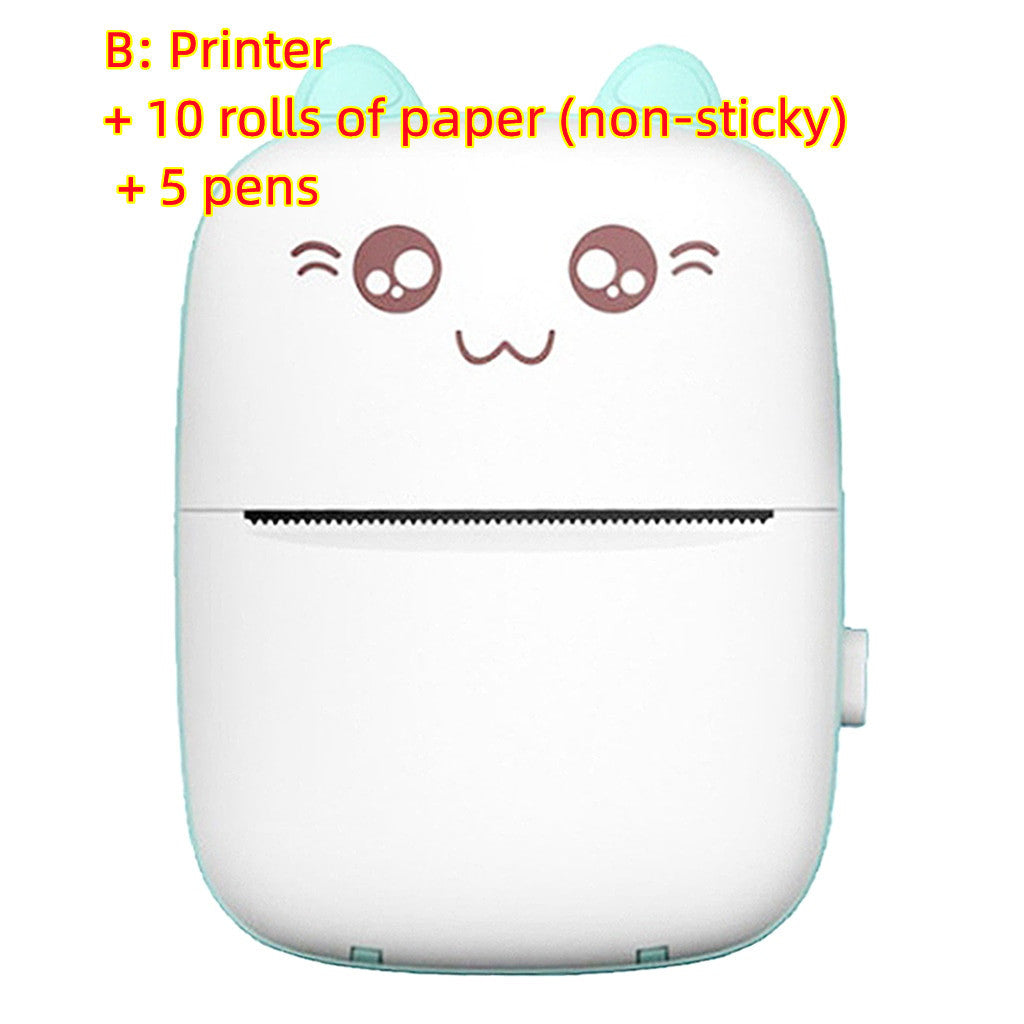 Mini Printer Portable Mini Bluetooth WiFi New Wrong Printer Mobile Phone Photo