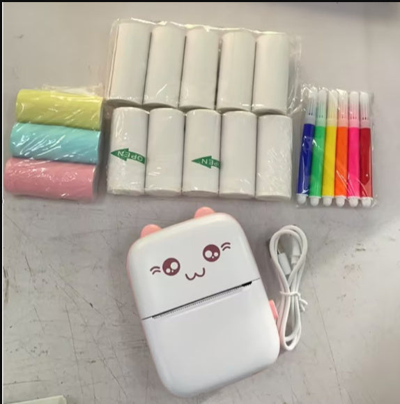 Mini Printer Portable Mini Bluetooth WiFi New Wrong Printer Mobile Phone Photo